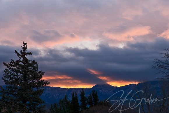 Stormy Sunrise with Crepuscular Rays